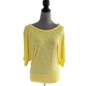 Forever 21 yellow batwing top. Size M